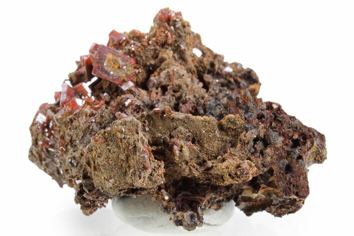 Fiery, Red-Brown Wulfenite Cluster - Kuruktag Mountains, China #360997